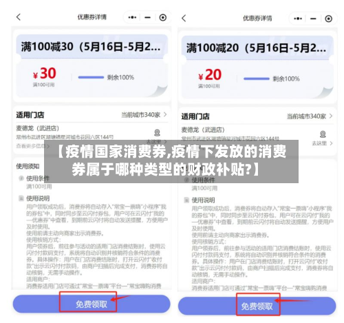 【疫情国家消费券,疫情下发放的消费券属于哪种类型的财政补贴?】-第2张图片