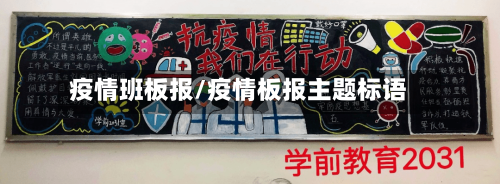 疫情班板报/疫情板报主题标语-第3张图片