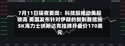 7月11日隔夜要闻:科技股推动美股收高 美国发布针对伊朗的新制裁措施 SK海力士纳斯达克挂牌开盘价170美元-第2张图片