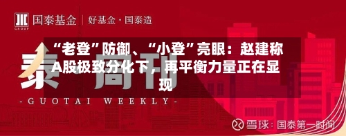 “老登	”防御	、“小登”亮眼：赵建称A股极致分化下，再平衡力量正在显现-第3张图片