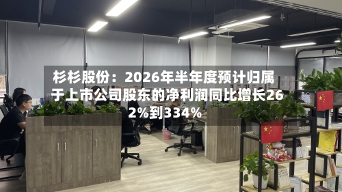 杉杉股份：2026年半年度预计归属于上市公司股东的净利润同比增长262%到334%-第3张图片