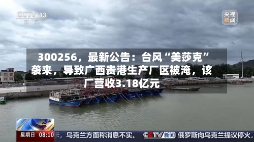 300256，最新公告：台风“美莎克”袭来，导致广西贵港生产厂区被淹，该厂营收3.18亿元