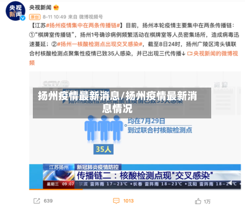 扬州疫情最新消息/扬州疫情最新消息情况-第2张图片