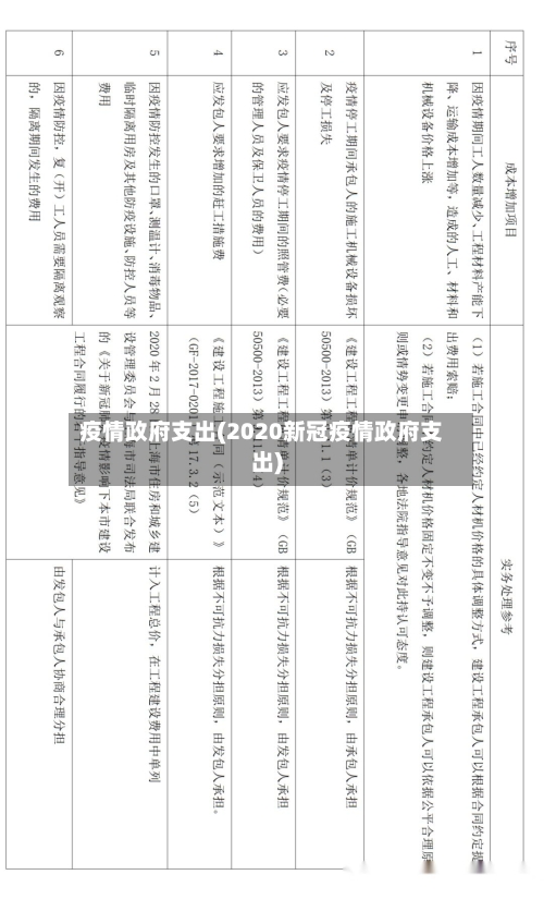 疫情政府支出(2020新冠疫情政府支出)-第3张图片
