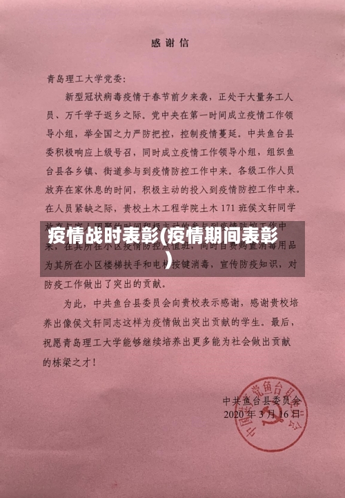 疫情战时表彰(疫情期间表彰)-第2张图片