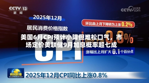 美国6月CPI预计小降但难松口气，市场定价美联储9月加息概率超七成