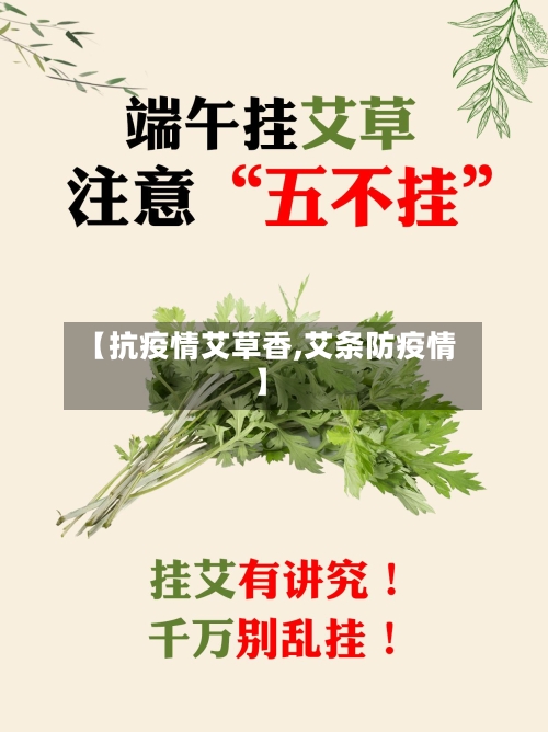 【抗疫情艾草香,艾条防疫情】