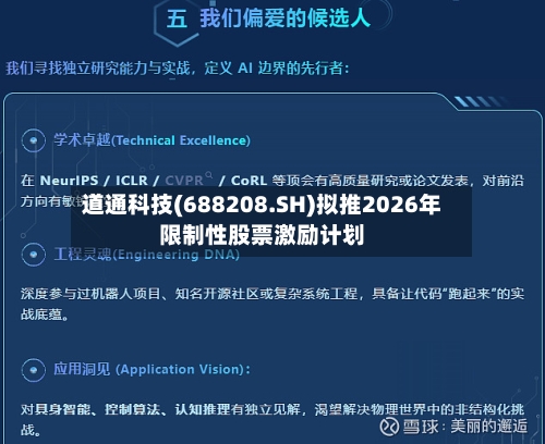 道通科技(688208.SH)拟推2026年限制性股票激励计划