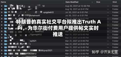 特朗普的真实社交平台拟推出Truth API	，为华尔街付费用户提供帖文实时推送-第2张图片