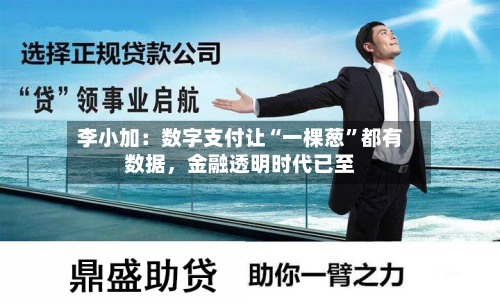 李小加：数字支付让“一棵葱”都有数据，金融透明时代已至