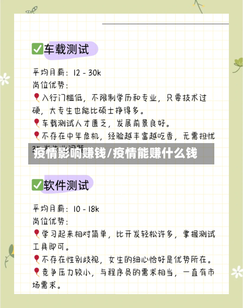 疫情影响赚钱/疫情能赚什么钱