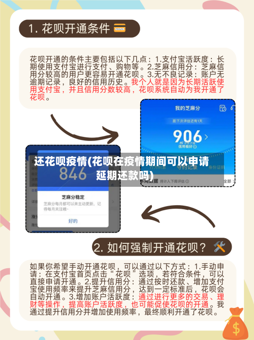 还花呗疫情(花呗在疫情期间可以申请延期还款吗)