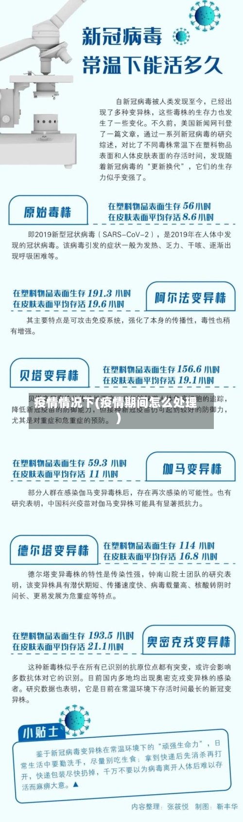 疫情情况下(疫情期间怎么处理)