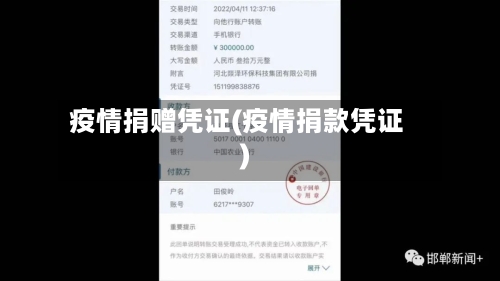 疫情捐赠凭证(疫情捐款凭证)-第2张图片