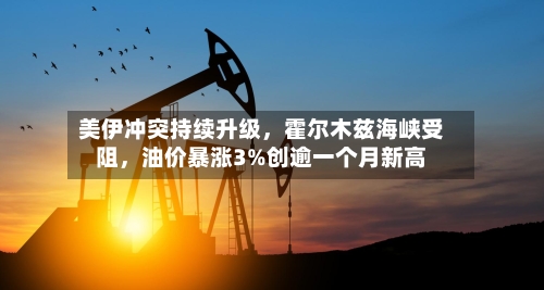 美伊冲突持续升级	，霍尔木兹海峡受阻，油价暴涨3%创逾一个月新高-第3张图片