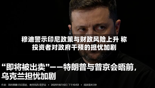穆迪警示印尼政策与财政风险上升 称投资者对政府干预的担忧加剧-第2张图片