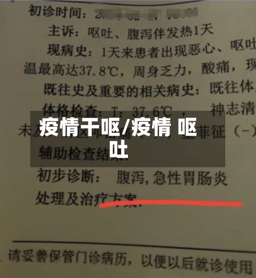 疫情干呕/疫情 呕吐