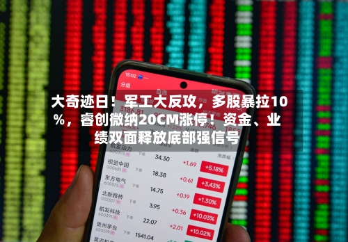 大奇迹日！军工大反攻，多股暴拉10%，睿创微纳20CM涨停！资金、业绩双面释放底部强信号-第2张图片