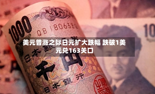 美元普涨之际日元扩大跌幅 跌破1美元兑163关口