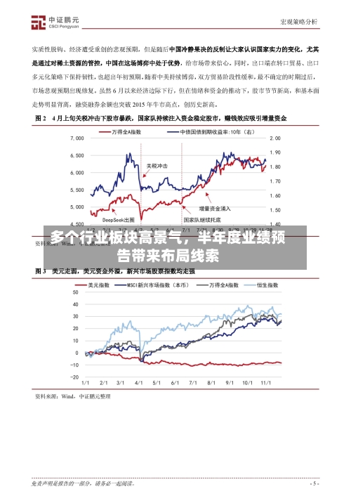 多个行业板块高景气，半年度业绩预告带来布局线索