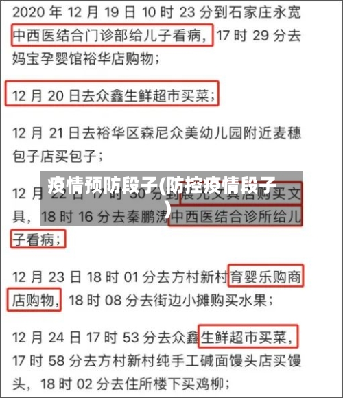 疫情预防段子(防控疫情段子)-第2张图片