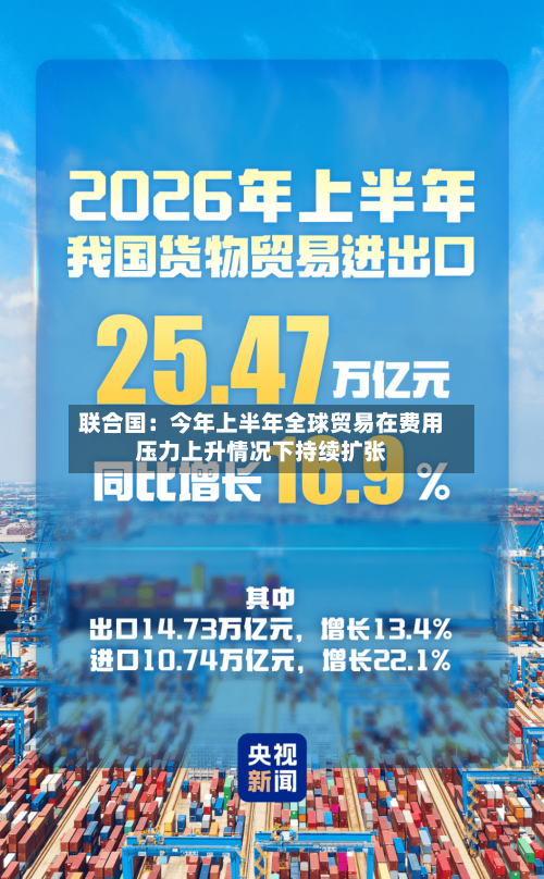 联合国:今年上半年全球贸易在费用
压力上升情况下持续扩张-第3张图片