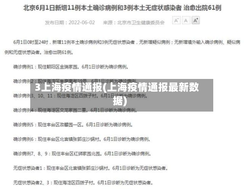 3上海疫情通报(上海疫情通报最新数据)-第3张图片