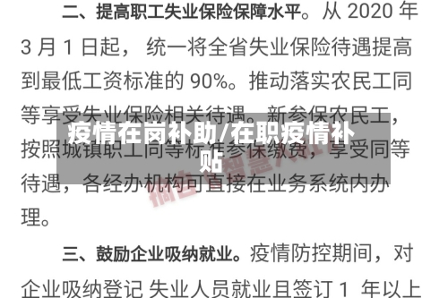 疫情在岗补助/在职疫情补贴-第3张图片