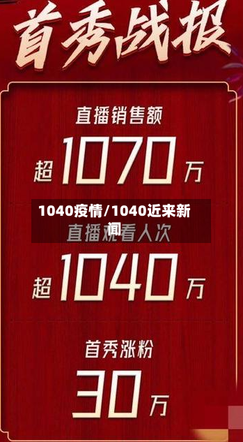 1040疫情/1040近来新闻-第3张图片