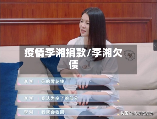 疫情李湘捐款/李湘欠债-第3张图片