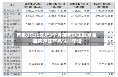 首批8只北交所3个月持有期主题基金 即将递交产品注册申请