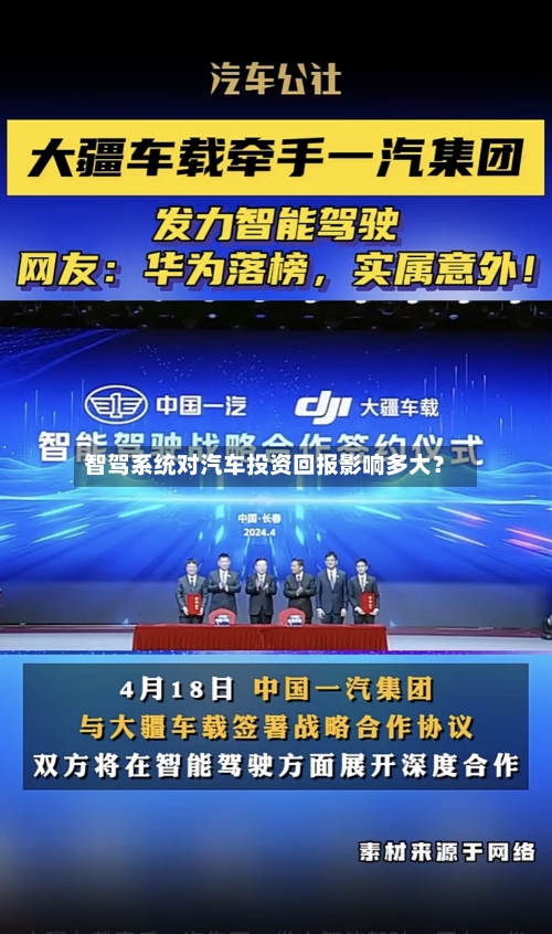 智驾系统对汽车投资回报影响多大？