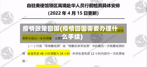疫情政策回国(疫情回国需要办理什么手续)