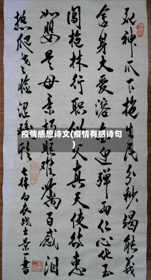 疫情感想诗文(疫情有感诗句)