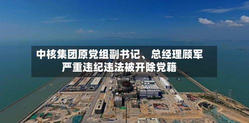 中核集团原党组副书记、总经理顾军严重违纪违法被开除党籍-第2张图片