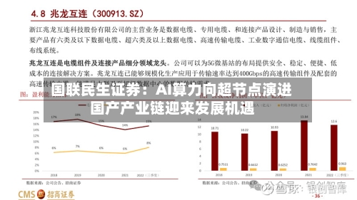 国联民生证券:AI算力向超节点演进 国产产业链迎来发展机遇-第3张图片