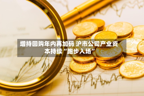 增持回购年内再加码 沪市公司产业资本持续“跑步入场”-第2张图片