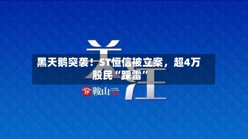 黑天鹅突袭！ST恒信被立案，超4万股民“踩雷	”-第2张图片