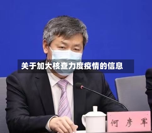 关于加大核查力度疫情的信息-第2张图片