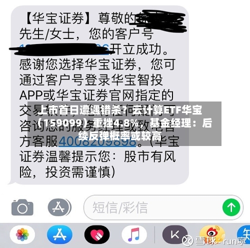 上市首日遭遇错杀？云计算ETF华宝（159099）重挫4.8%，基金经理：后续反弹概率或较高-第2张图片