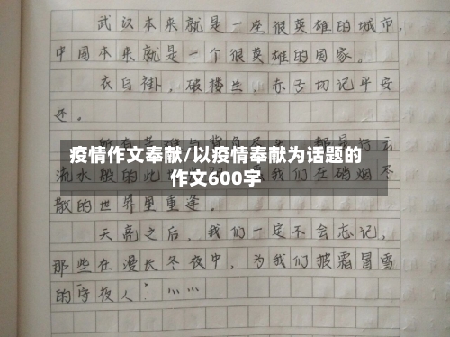 疫情作文奉献/以疫情奉献为话题的作文600字-第2张图片
