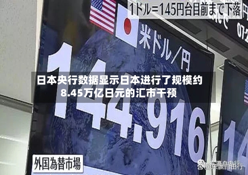 日本央行数据显示日本进行了规模约8.45万亿日元的汇市干预-第3张图片