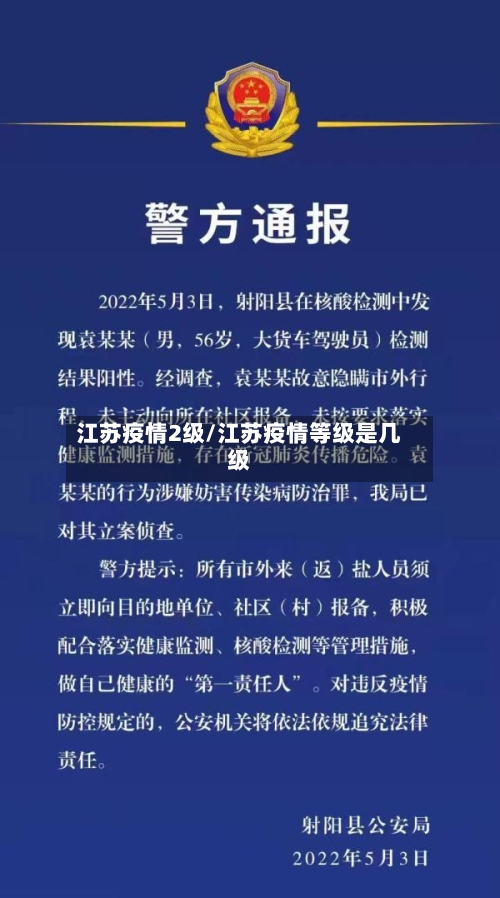 江苏疫情2级/江苏疫情等级是几级