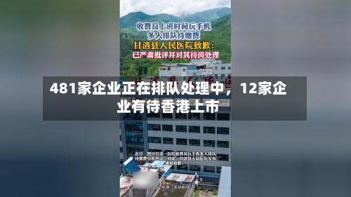 481家企业正在排队处理中，12家企业有待香港上市