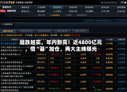 越跌越买	，年内新高！近4800亿元，借“基”加仓，两大主线曝光-第2张图片