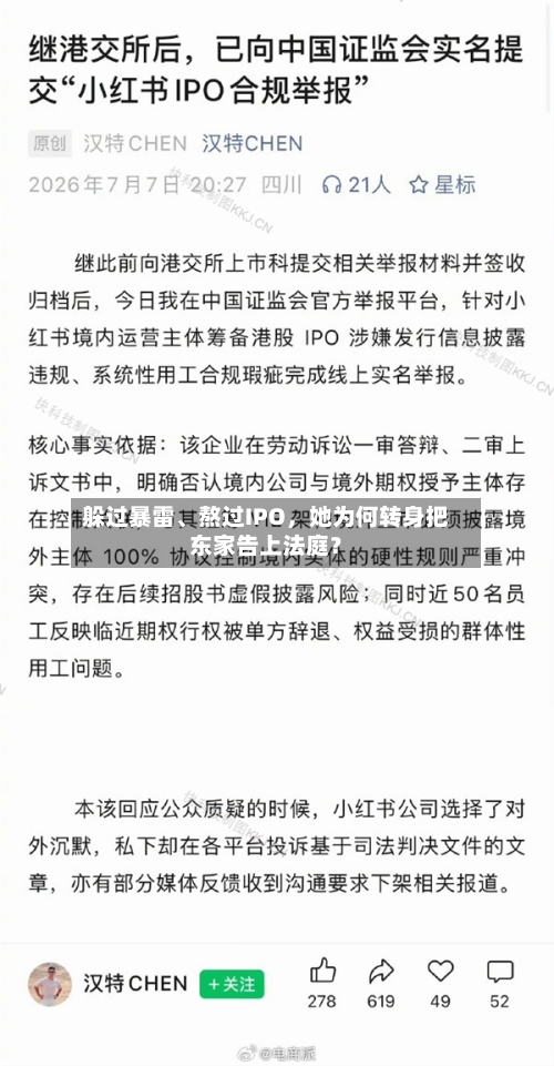 躲过暴雷	、熬过IPO	，她为何转身把东家告上法庭？-第2张图片