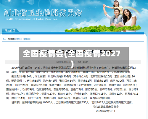 全国疫情会(全国疫情2027)