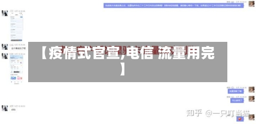【疫情式官宣,电信 流量用完】-第2张图片