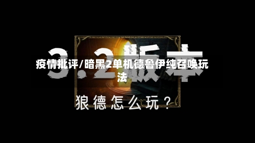 疫情批评/暗黑2单机德鲁伊纯召唤玩法-第2张图片