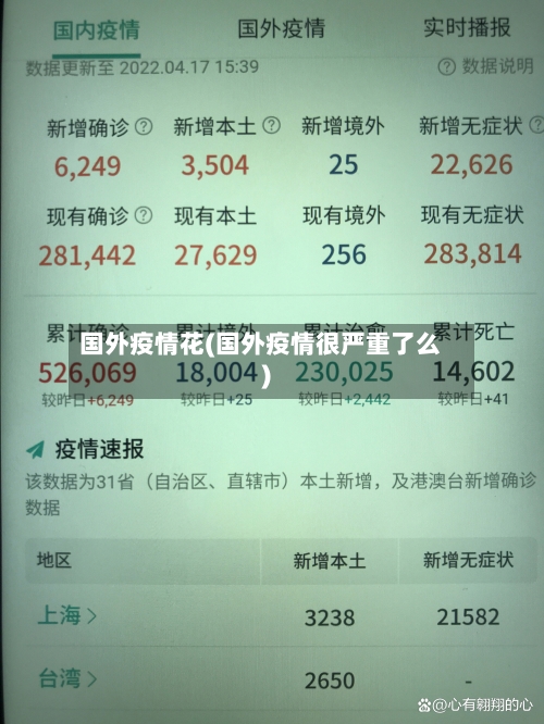 国外疫情花(国外疫情很严重了么)